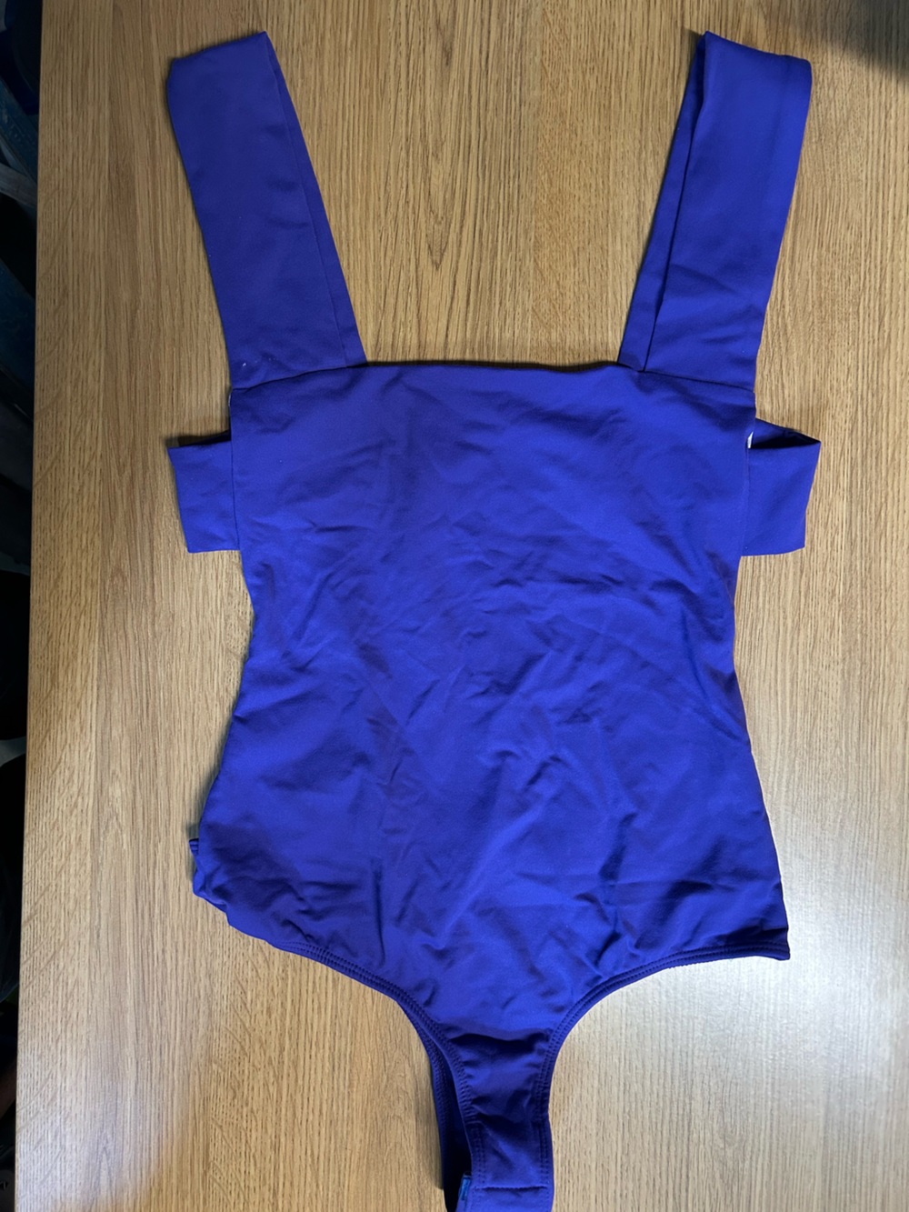 Free People Bold Purple Square-Neck Bodysuit